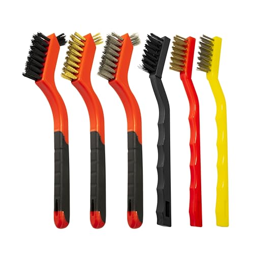 6Pcs Wire Brush Set for Rust and Dirt Removal 1