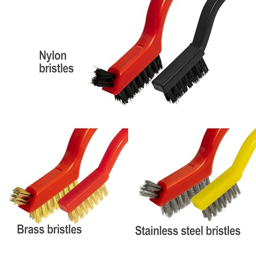 6Pcs Wire Brush Set for Rust and Dirt Removal 1