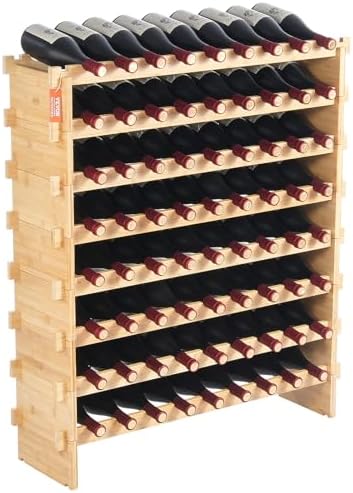 VEVOR Modular Freestanding Wine Rack 72 Bottles