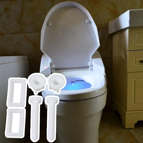 RDEXP Toilet Seat Hinge Bolts with Nuts Washers 2 Pairs