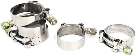 Aexit 5 Pcs T-Bolt Hose Clamps Stainless Steel 2