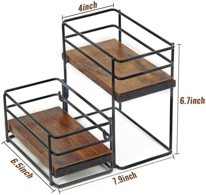 AUATRONNE 4 Bottle Coffee Syrup Organizer Rack 1