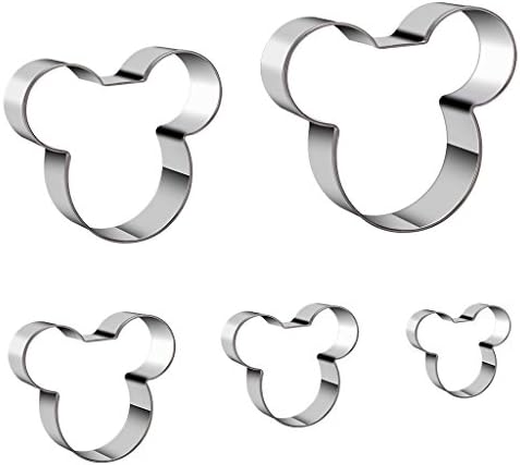 Tmflexe Mouse Cookie Cutters Pack of 5