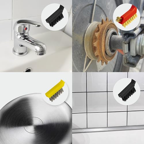 6Pcs Wire Brush Set for Rust and Dirt Removal 1