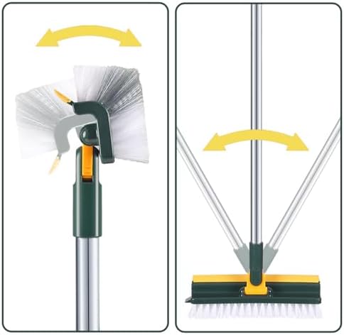 Lovskoo 2 in 1 V-Shape Scrub Brush with Long Handle