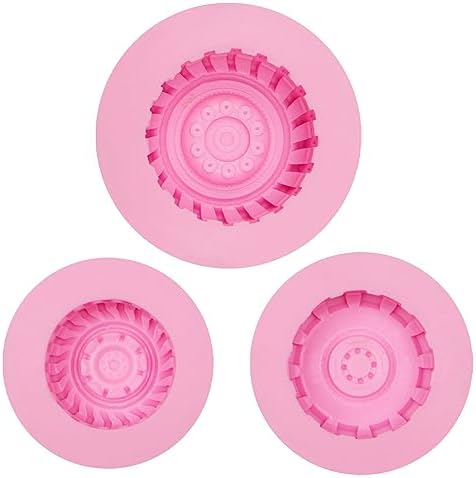 Muyulin 3D Tire Silicone Fondant Molds Set of 3
