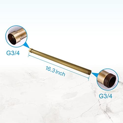 gotonovo G34 Shower Extension Tube 16 Inch 1