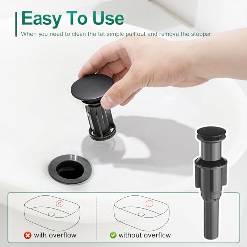VOTON Chrome Modern Tall Vessel Sink Faucet Single Handle One Hole