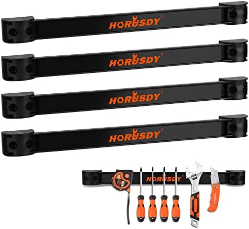 HORUSDY 12 Inch Magnetic Tool Holder Strip 4 Pack