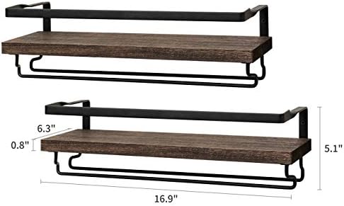 Mkono Wall Mounted Wine Rack Set of 2