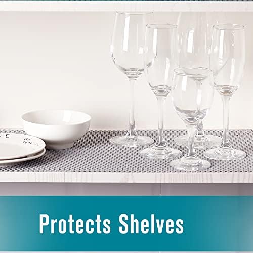Iwtmm Shelf Liner 177 x 20 Non-Adhesive Non-Slip Durable White