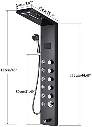 Gougeltd Digital Shower Panel System with LED Display