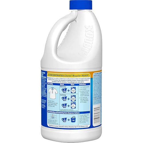 Clorox Bleach 2 Pack 43 oz Each Easy Pour with Handle