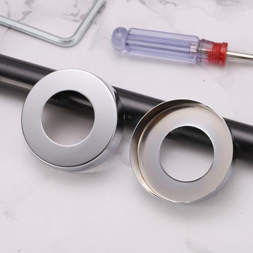 Uxcell 4pcs Stainless Steel Shower Flange Plate Set