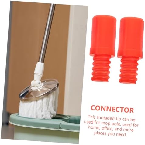 2PCS Threaded Tip Adapter for Broom and Mop Handles