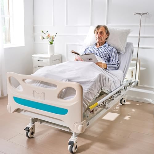 VEVOR 3 Function Full Electric Hospital Bed with Mattress and IV Pole