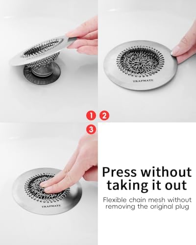 TRAPMATE 304 Stainless Steel Drain Hair Catcher