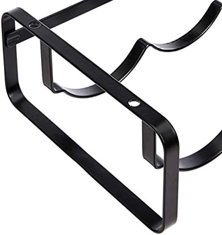 Amazon Basics 4-Bottle Metal Wine Rack - Black