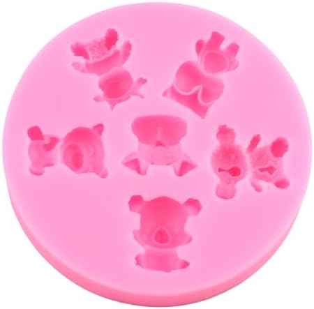 Zoo Animals Silicone Fondant Mold for Cake Decor