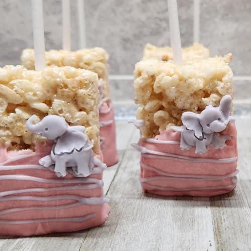 Caregene Mini Elephant Chocolate Moulds for Baby Shower