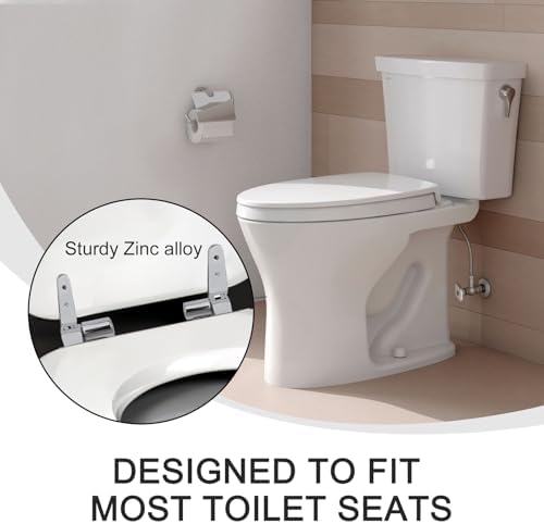 CRIDENG Toilet Lid Hinge Set with Soft Close Mechanism