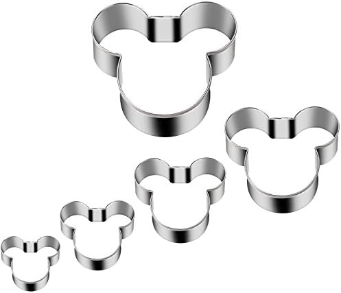 Tmflexe Mouse Cookie Cutters Pack of 5