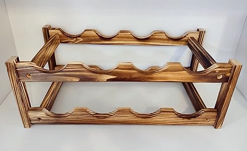 8-Bottle Wine Rack - Modern Two-Tier Design