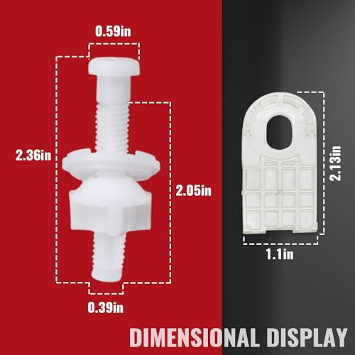 PuritySage Traditional Toilet Seat Bolts 2-Pack 1