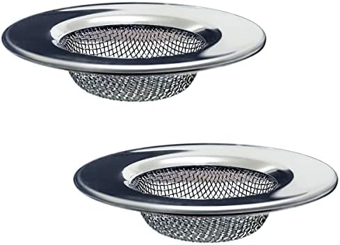 Seatery 150 Bathtub Strainer with Hair Catcher - Stainless Steel Pack of 2