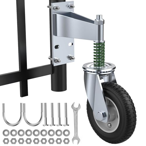 8 Inch Heavy Duty Fence Gate Wheels with Spring