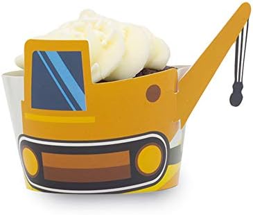 Pop Fizz Designs Construction Cupcake Wrappers Set of 24