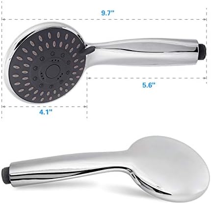 BRIOUT 5-Setting Handheld Shower Head with High Pressure and Adjustable Mount 1