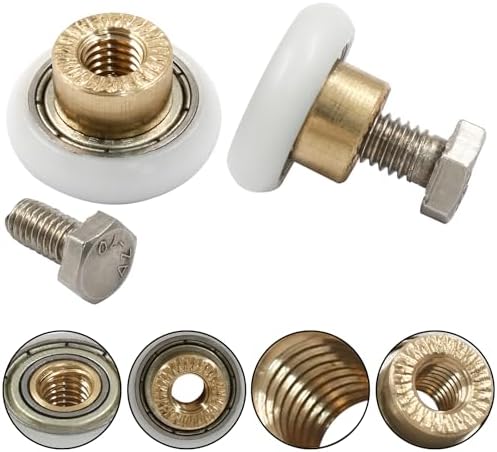 8 Pcs 20mm Shower Door Wheels Rollers Runners with Box