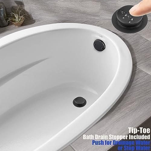 Artiwell 1-12 Black Tubular Bath Drain Kit