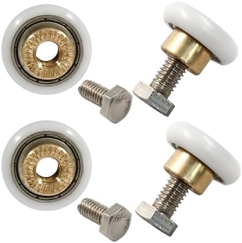 8 Pcs 20mm Shower Door Wheels Rollers Runners with Box