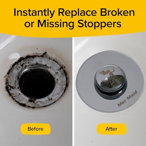 Mer-maid Drain Magic AS-SEEN-ON-TV Drain Stopper No Tools