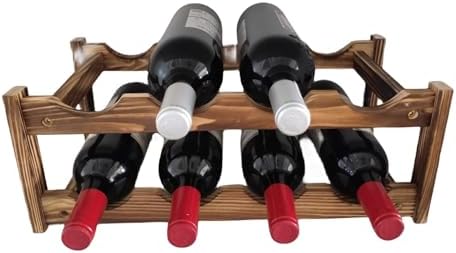 8-Bottle Wine Rack - Modern Two-Tier Design