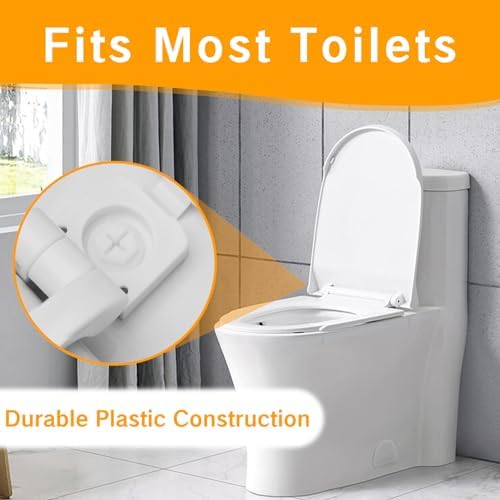 Universal White Toilet Seat Hinge Replacement