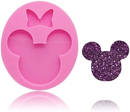 Seedomes Cute Mouse Head Bow Silicone Mold for DIY Chocolate Candy