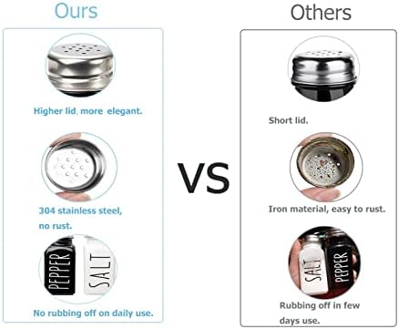 FIAHNG Farmhouse Salt Pepper Shakers Set 1