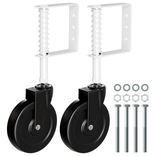BOODVON 5 Spring Loaded Gate Caster 2 Pack