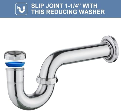 ZM Brass P-trap Sink Waste Kit with Reducing Washer