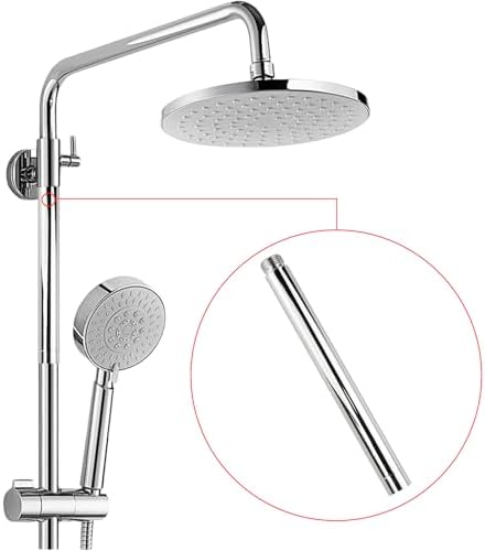 Flylin 8 Inch Shower Extension Tube with G12 Threads
