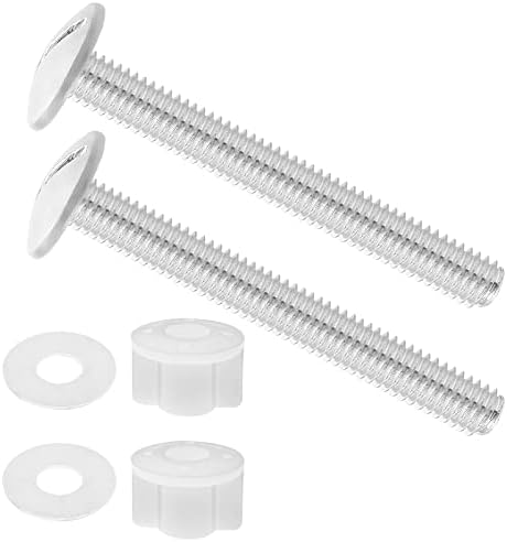 2pcs Universal Silver Toilet Seat Bolt Set