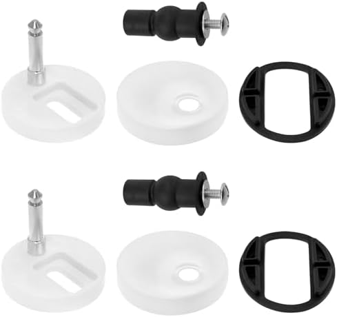 Xhziy Toilet Seat Replacement Hinges Kit 2Sets