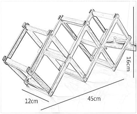 ALDEPO Foldable Freestanding Wine Rack 3-5 Bottles