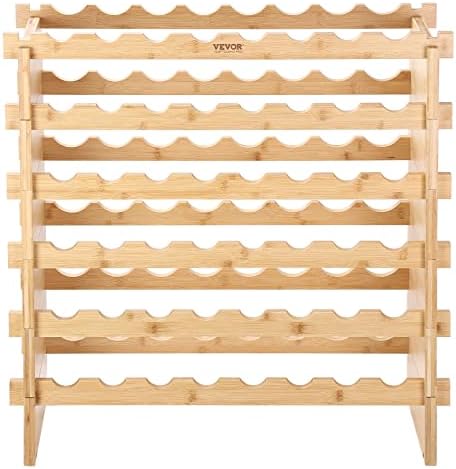 VEVOR 6-Tier Bamboo Wine Rack for 48 Bottles