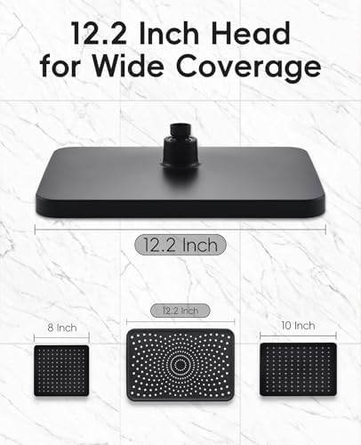 Jafeton 122 Rain Shower Head with Handheld Combo 1