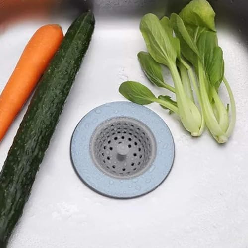 3Pcs Pink Drain Strainer for Kitchen and Floor Drains