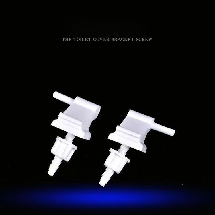 2 Pack Toilet Seat Hinges Replacement with Bolts 1